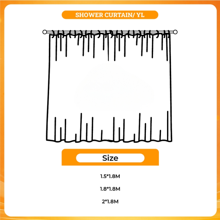 3D shower curtain - Frieren Shop