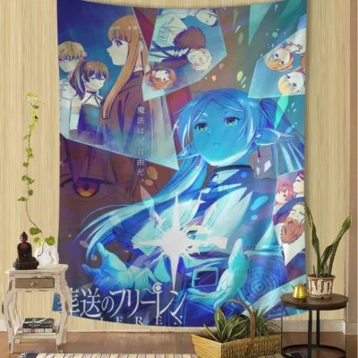 All Characters Anime Frieren Tapestry