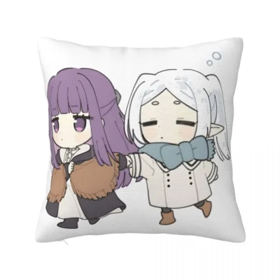 Fern & Frieren Chibi Anime Sousou No Frieren Pillow Cases