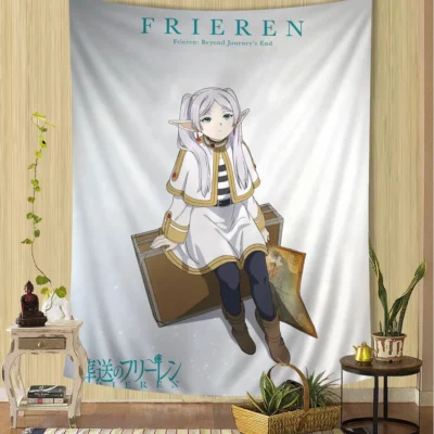 Anime Frieren Look at the Sky Tapestry