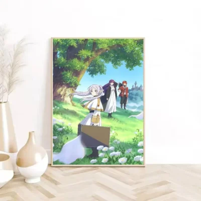 Anime Frieren, Fern, Stark Beyond J-Journeys End Wall Art