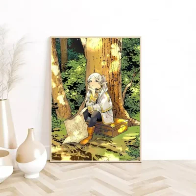 Anime Frieren in under the tree Beyond J-Journeys End Wall Art