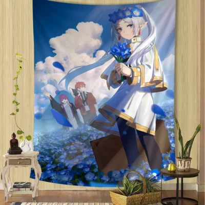 Anime Frieren, Fern & Stark Tapestry