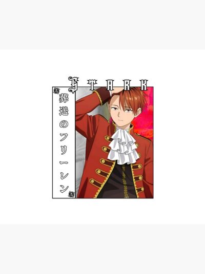 Alternative view of Stark Anime Inspired Warrior Illustration Fantasy Frieren Adventurer Art Tapestry