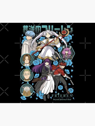 Alternative view of All Characters Frieren Tapestry