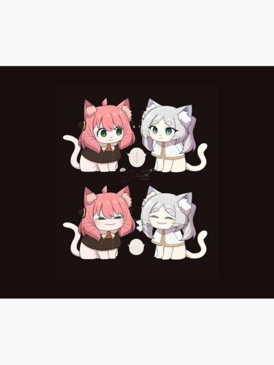 Alternative view of Four Cats Frieren Tapestry
