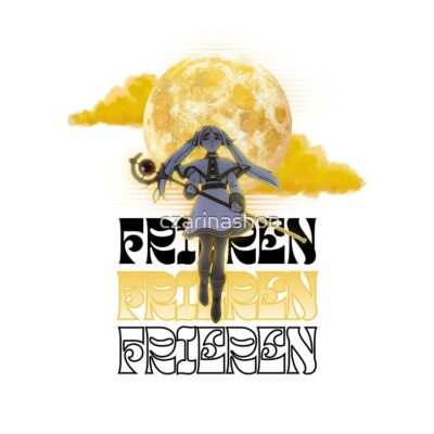 Alternative view of Frieren Under The Yellow Moon Fanart By Czarinaholic Tote Bag