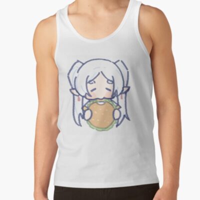 Frieren Chibi Eat Food Tank Top