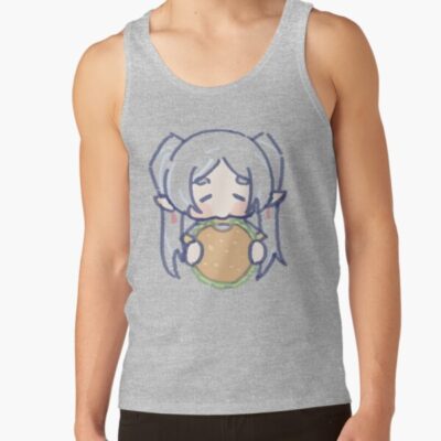 Alternative view of Frieren Chibi Eat Food Tank Top