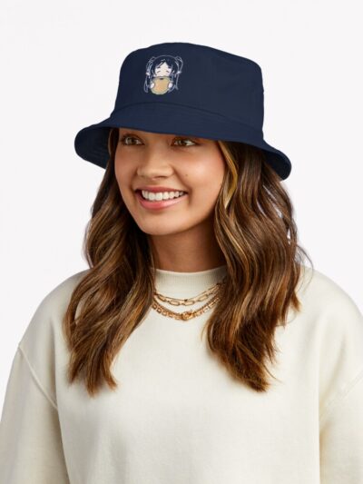 Alternative view of Frieren Chibi Eat Food Bucket Hat