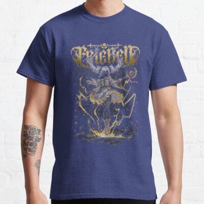 Alternative view of Black Heavy Metal Magician Girl T-Shirt