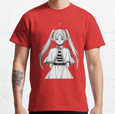 Alternative view of White Design Frieren T-Shirt
