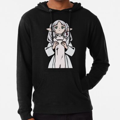 Alternative view of Frieren Cat Hoodie