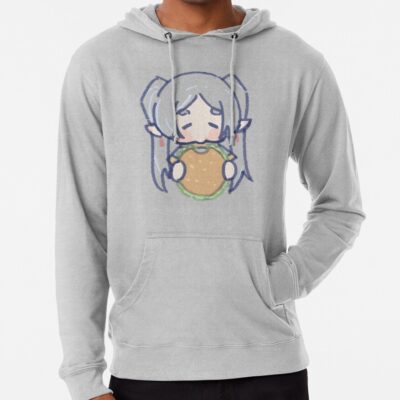 Alternative view of Frieren Chibi Eat Food Hoodie