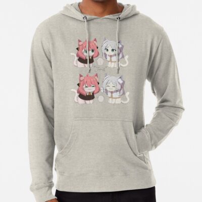 Alternative view of Four Cats Frieren Hoodie