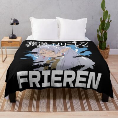 Doodle Frieren Throw Blanket
