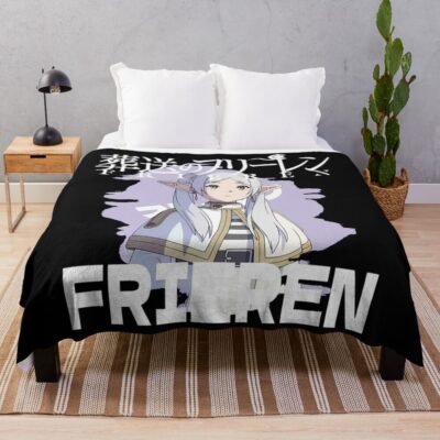 Frieren Beyond Journey S End Throw Blanket