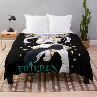 Frieren Beyond Journey S End Throw Blanket
