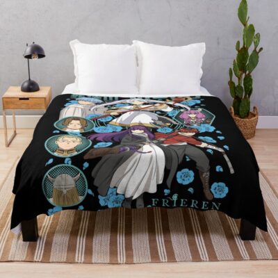 All Characters Frieren Throw Blanket