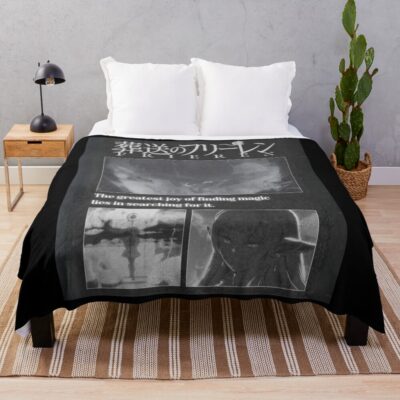Black Frieren Throw Blanket