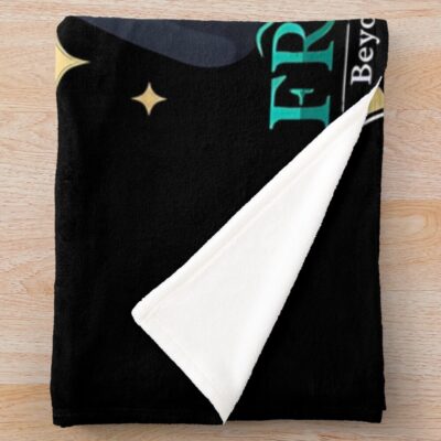 Alternative view of Frieren Beyond Journey S End Throw Blanket