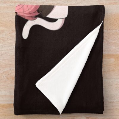 Alternative view of Four Cats Frieren Throw Blanket