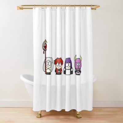 Frieren With Team Shower Curtain