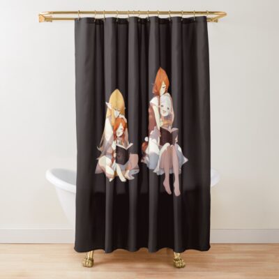 Four Characters Frieren Shower Curtain