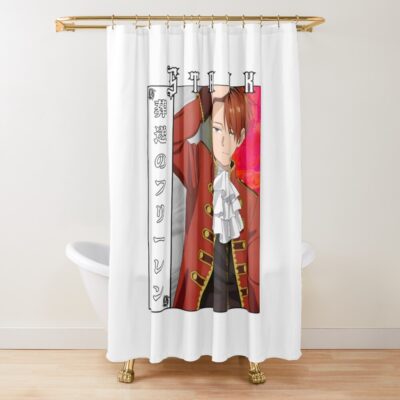 Stark Anime Inspired Warrior Illustration Fantasy Frieren Adventurer Art Shower Curtain