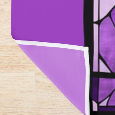 Alternative view of Stained Glass Fern Shower Curtain