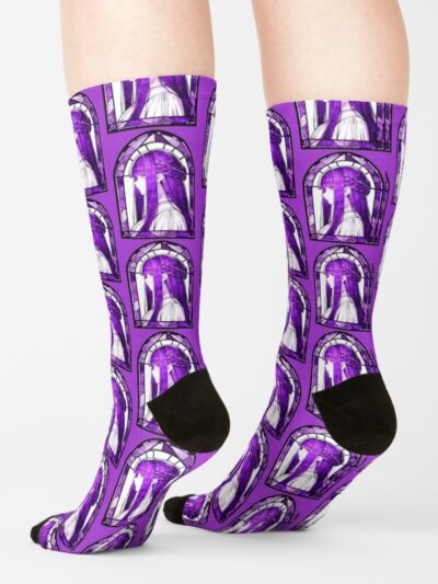 Alternative view of Stained Glass Fern Socks