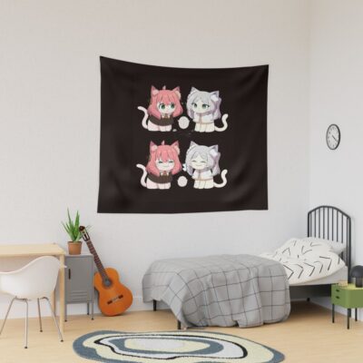 Four Cats Frieren Tapestry