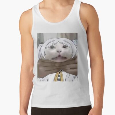 Alternative view of Frieren Cat Meme Tank Top