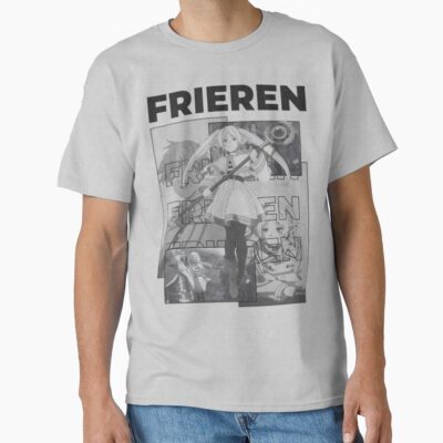 Alternative view of Ash White Frieren T-shirt