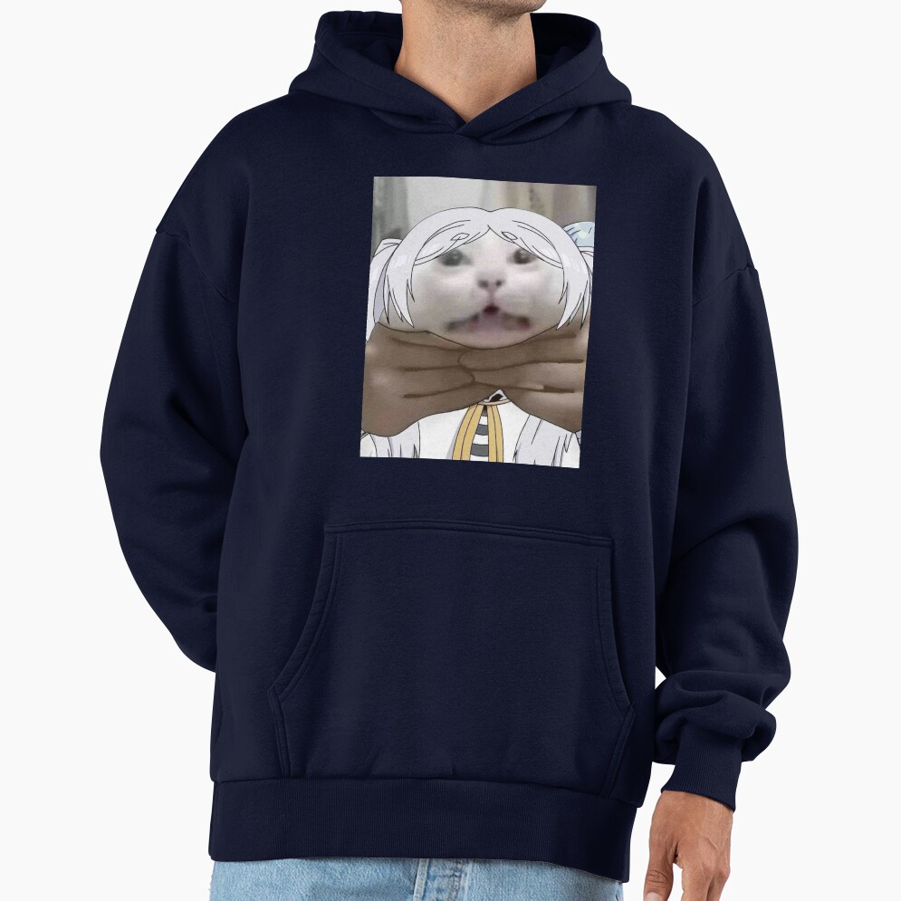 Frieren Cat Meme Hoodie - Image 5