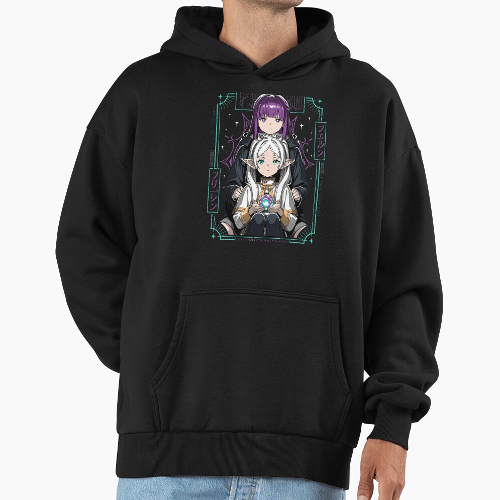 Beyond Journey S End Frieren And Fern Mage Celestial Graphic Tee Hoodie - Image 2