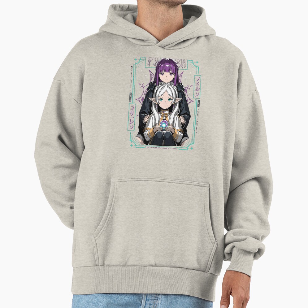Beyond Journey S End Frieren And Fern Mage Celestial Graphic Tee Hoodie - Image 3
