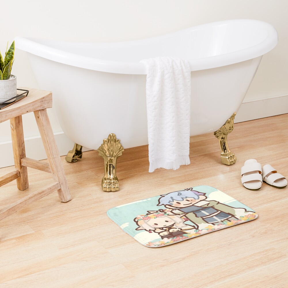 All Cute Flowers Couple Bath Mat - Image 2