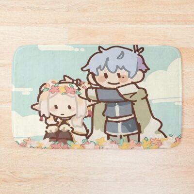 All Cute Flowers Couple Bath Mat