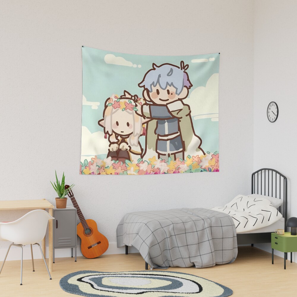 All Cute Flowers Couple Tapestry