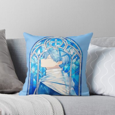 Stained Glass Himmel Throw Pillow